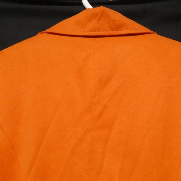 INFLUENCE DE NAF NAF | GWI 11 BL T 38 | Gorgeous Orange Pea Coat | NWOT - Picture 12 of 16